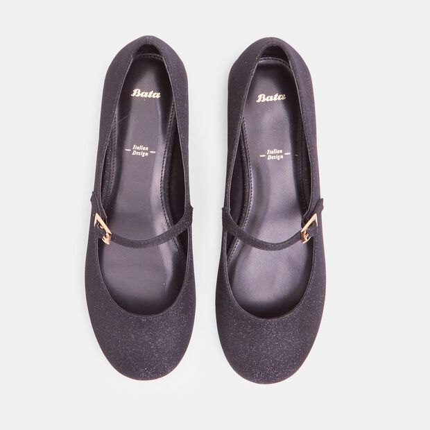 Damskie baleriny Mary Jane Bata, czarny