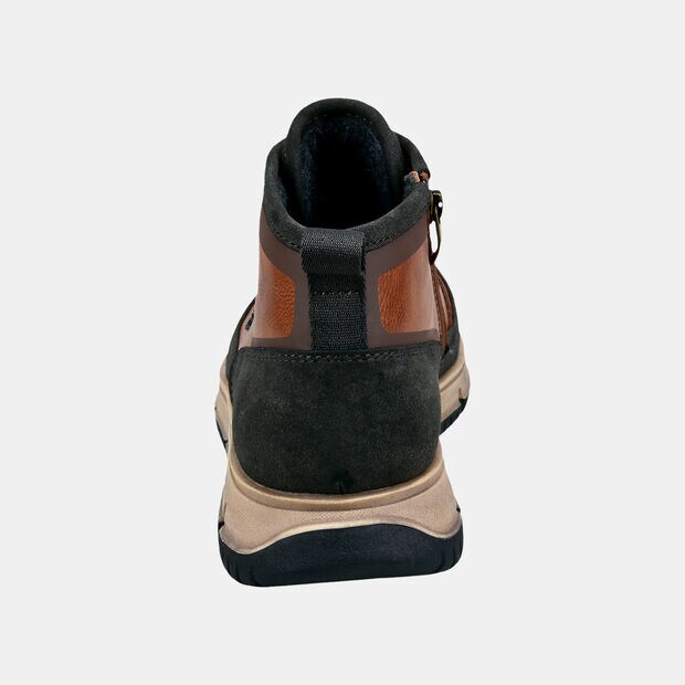 Męskie outdoorowe buty za kostkę z sk&oacute;ry Bugatti, brązowy