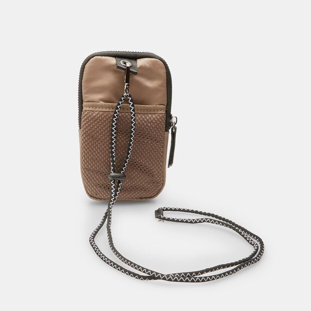 Crossbody etui na zamek Bata, szaro-brązowy