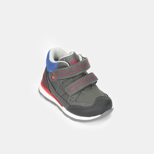 Chłopięce buty za kostkę na rzep z okrągłym noskiem, 