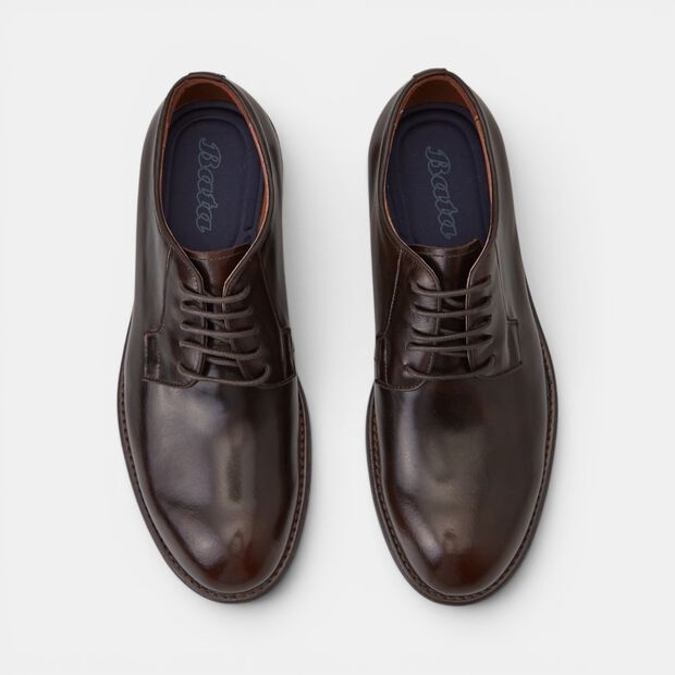 Stylowe męskie buty BATA 24H na sznur&oacute;wki, brązowy