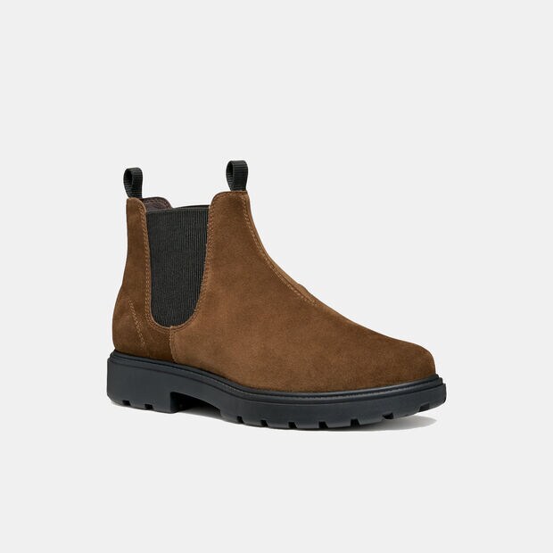 Męskie buty zimowe GEOX - wygoda i styl, brązowy
