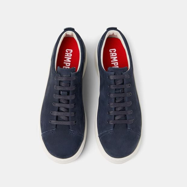 Damskie trampki z niebieskiego nubuku Camper Runner Up, niebieski