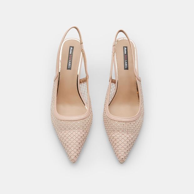 Damskie cz&oacute;łenka slingback Bata Red Label, r&oacute;żowy