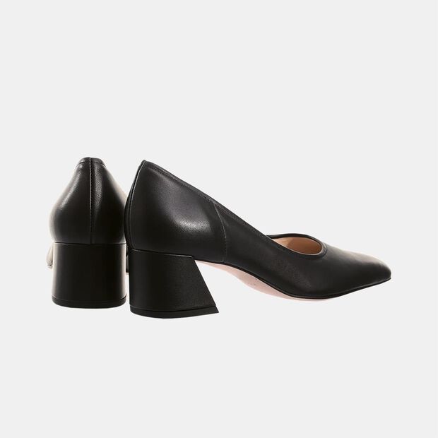 Eleganckie sk&oacute;rzane cz&oacute;łenka H&ouml;gl Sheryl, czarny