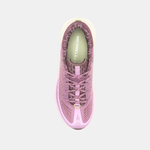Damskie sneakersy outdoorowe z zamszu Merrell, r&oacute;żowy