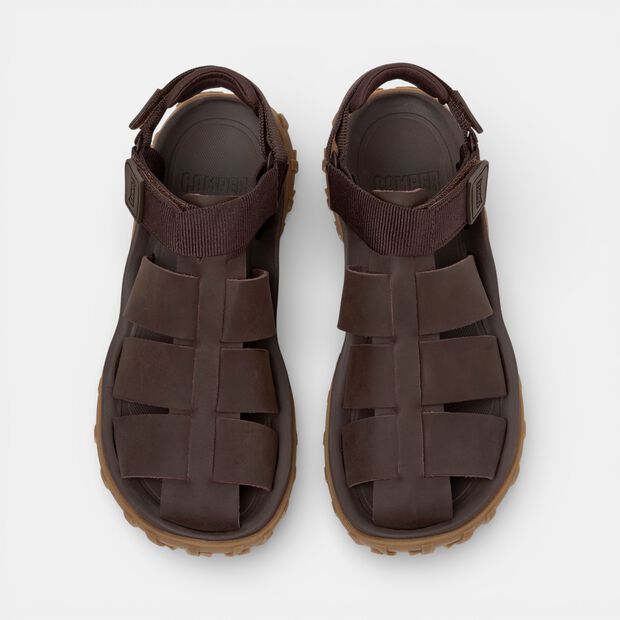 Męski sandał ze sk&oacute;ry Drift Trail Sandal Camper, brązowy