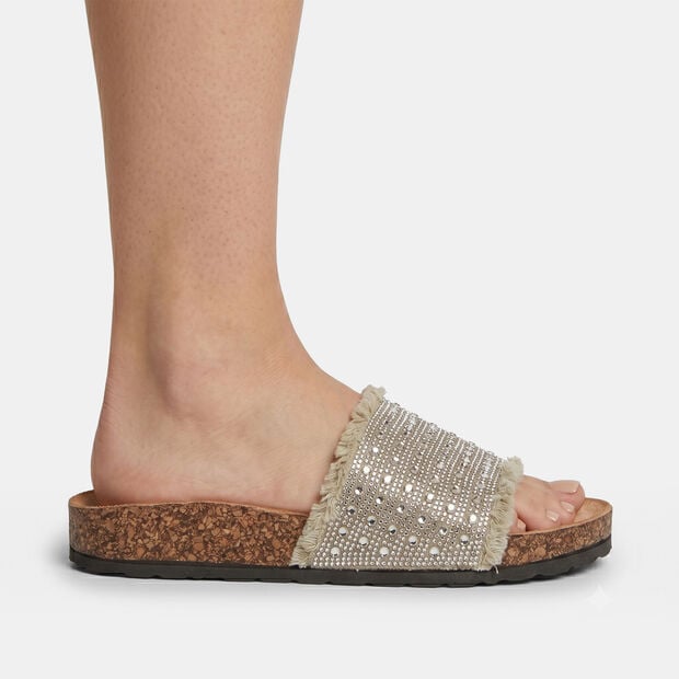Damskie letnie klapki footbed Baťa, 