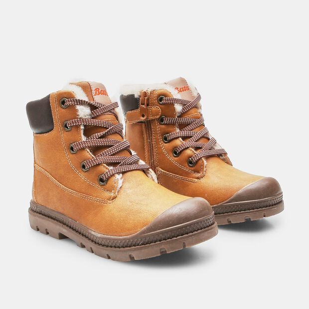Chłopięce zimowe buty za kostkę Bata, brązowy