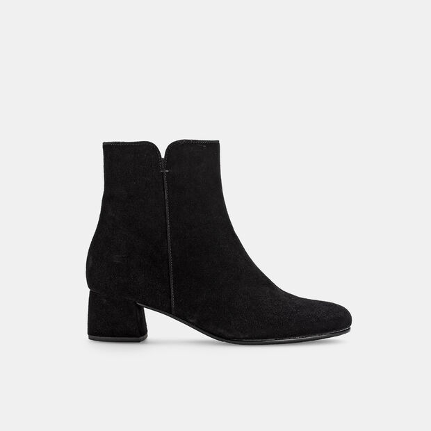 Damskie botki zamszowe na obcasie Gabor, czarny