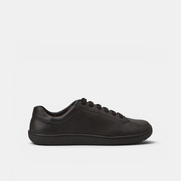 Męskie sneakersy barefoot ze sk&oacute;ry Bata, czarny