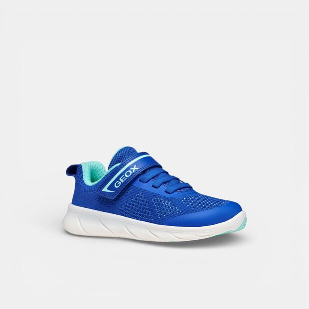 Sneaker dziecięce z paskiem Geox, niebieski