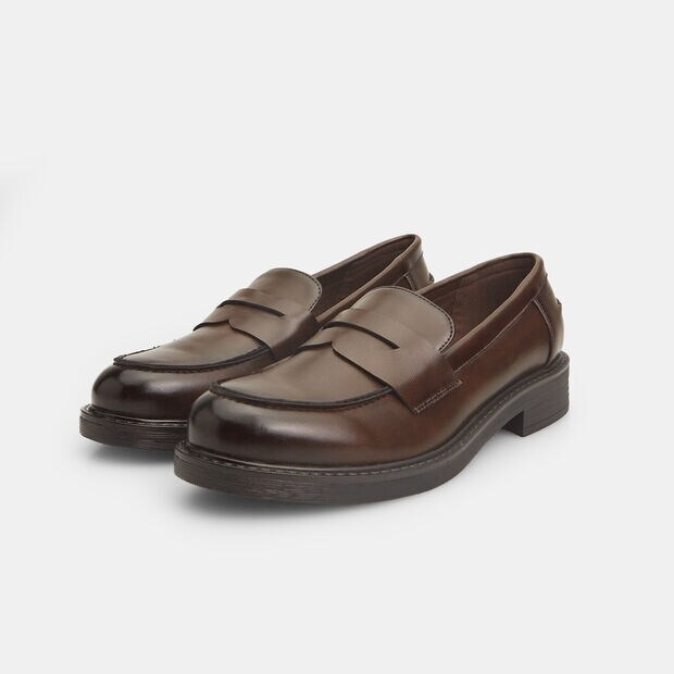 Penny loafer mokasyny dla kobiet Bata, brązowy