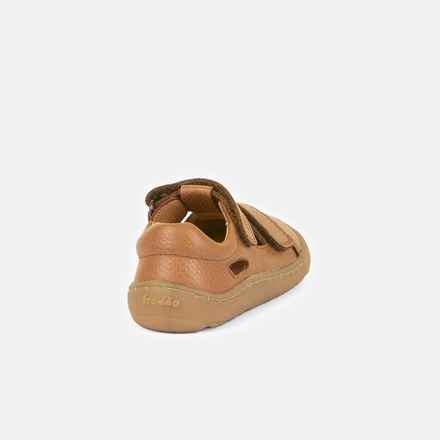 Skórzane dziecięce sandały barefoot Froddo, brązowy