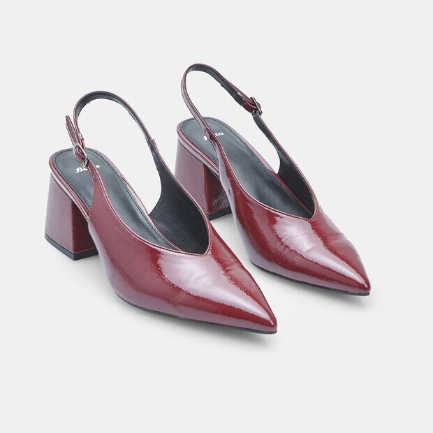 Eleganckie Obcasy Damskie BATA, bordo