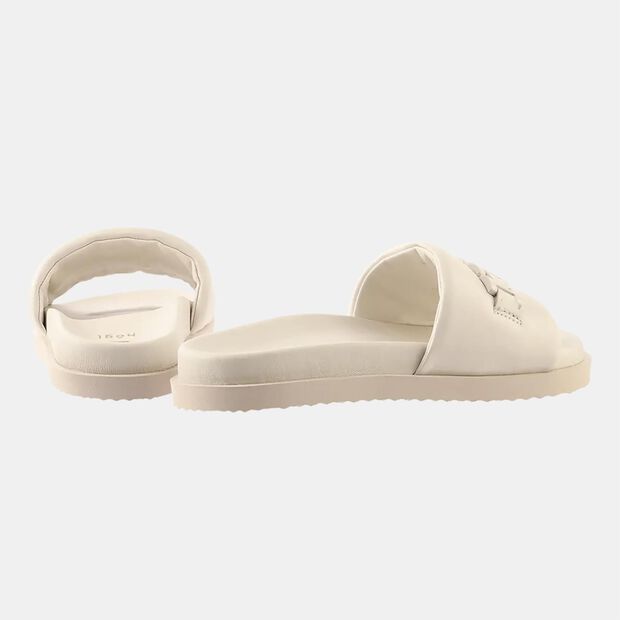Kožen&eacute; letn&eacute; footbed &scaron;ľapky H&ouml;gl Betsy, biela