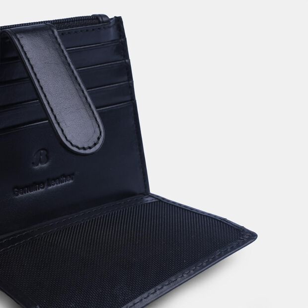 Dámska kožená peňaženka, čierna