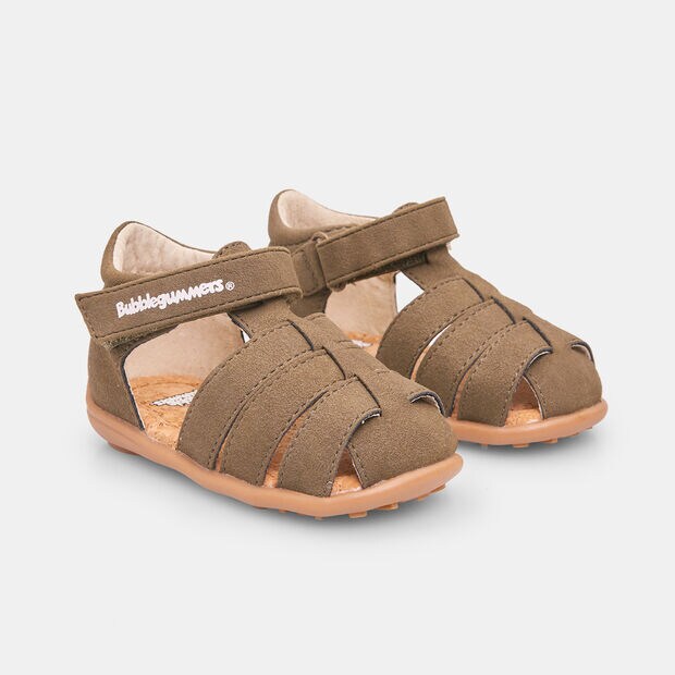 Detsk&eacute; sand&aacute;le Bubblegummers, khaki