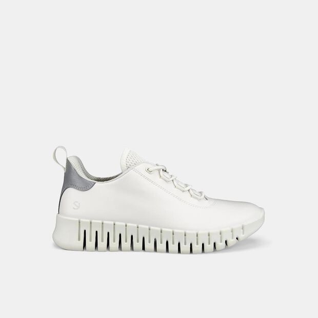 Kožené dámske tenisky Ecco Gruuv, sivá