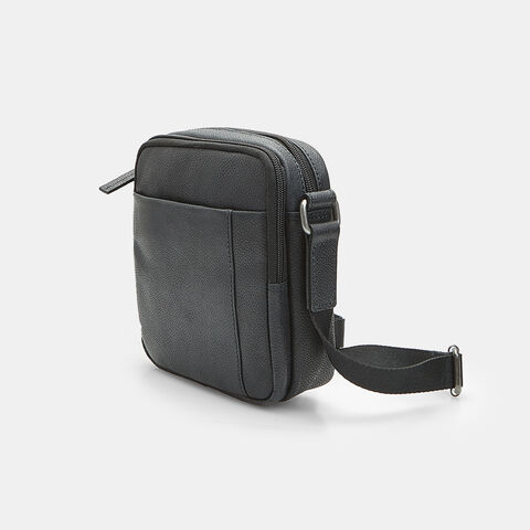 Pánska kožená taška Baťa, čierna