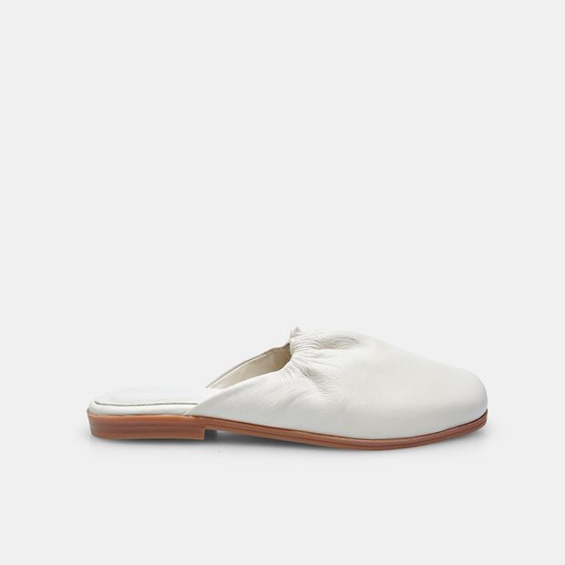 Kožen&eacute; mules pantofle Baťa, b&eacute;žov&aacute;