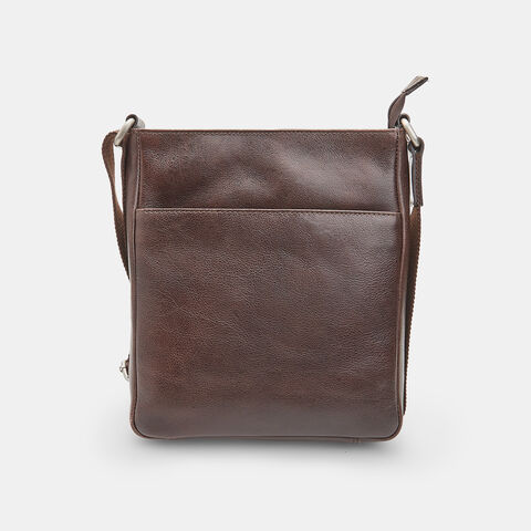 Pánska kožená taška Baťa, hnedá