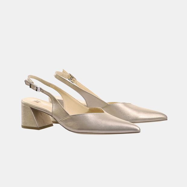 Kožen&eacute; slingback lodičky H&ouml;gl Laura , zlat&aacute;
