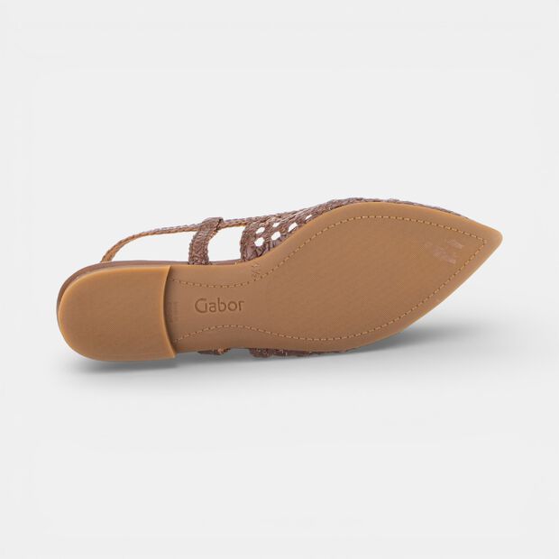 D&aacute;mske baler&iacute;nky so slingback remienkom Gabor, hned&aacute;
