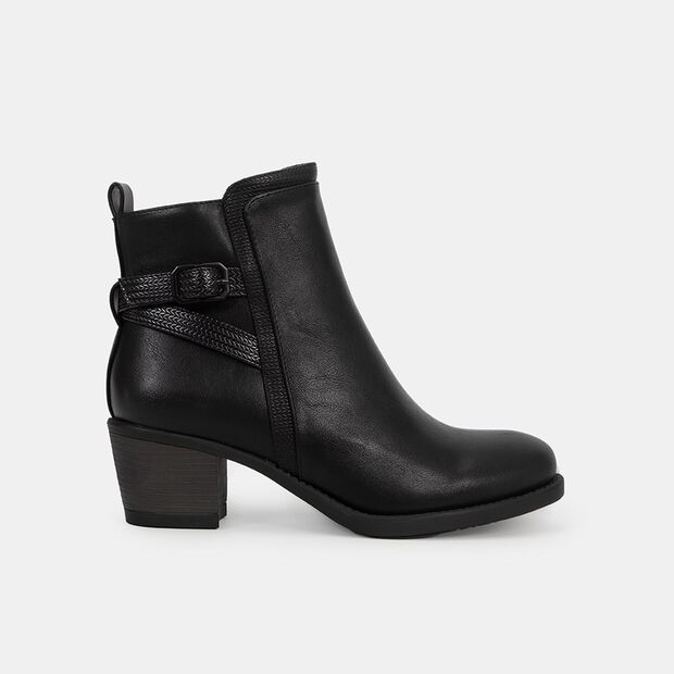 Botines Casuales Mujer Bata, Negro
