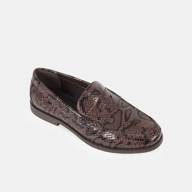 Mocasines Casuales Mujer Bata, Marr&oacute;n