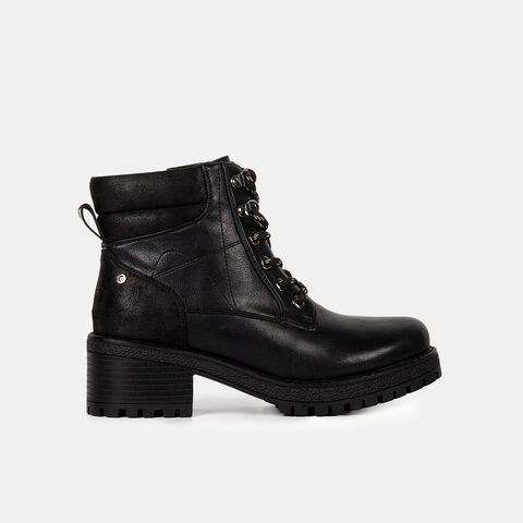 Botines Casuales Mujer Bata , Negro