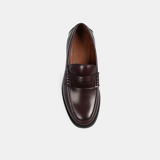 Mocasines Casuales Hombre Bata, Burgundy