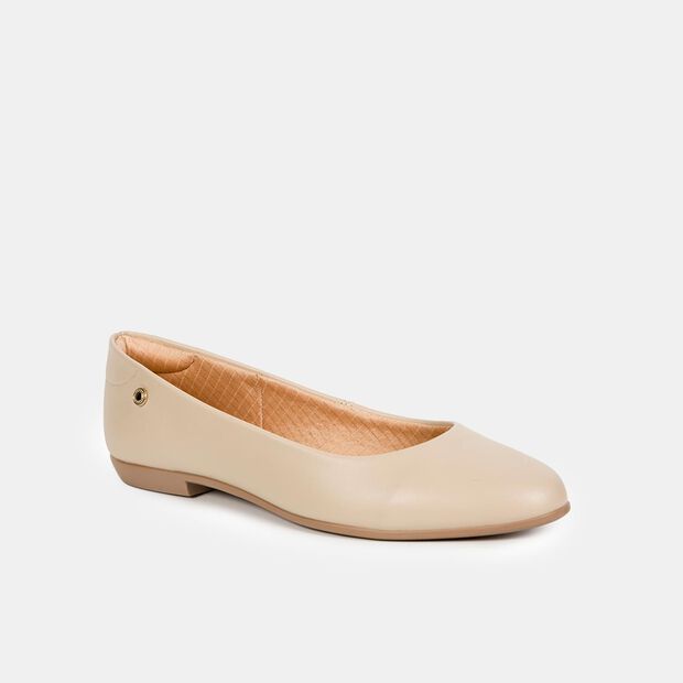 Ballerinas Casuales Mujer Bata , Beige