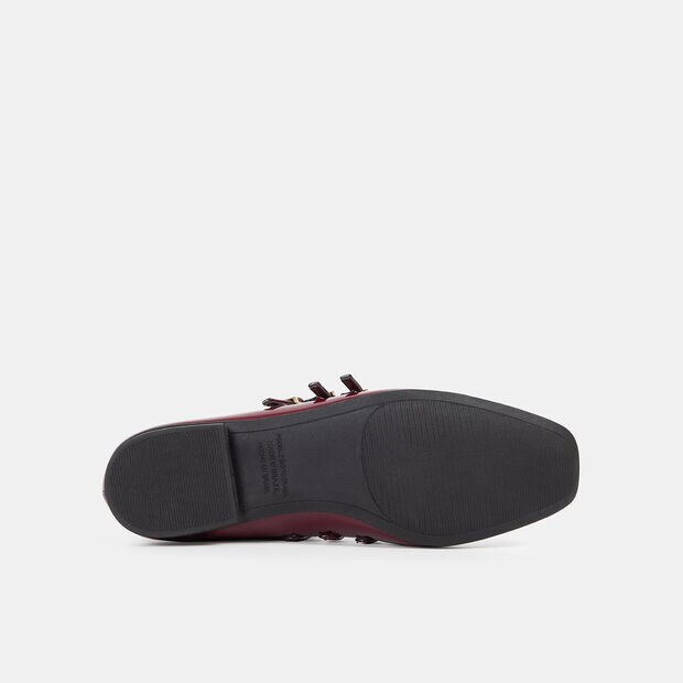 Zapatos Casuales Mujer Bata Eva, Rojo