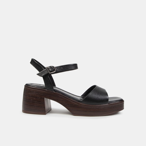 Sandalias Casuales Mujer Bata Violeta, Negro