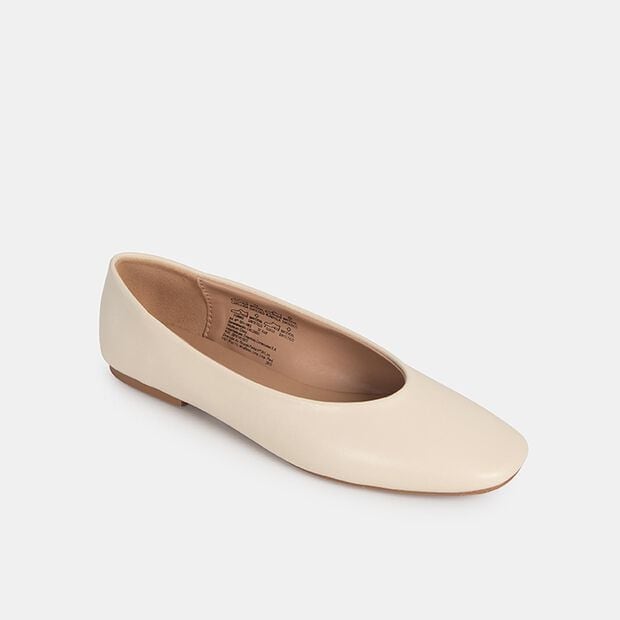 Ballerinas Casuales Mujer Bata, Blanco