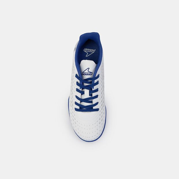 Zapatillas F&uacute;tbol Ni&ntilde;o Power, Blanco