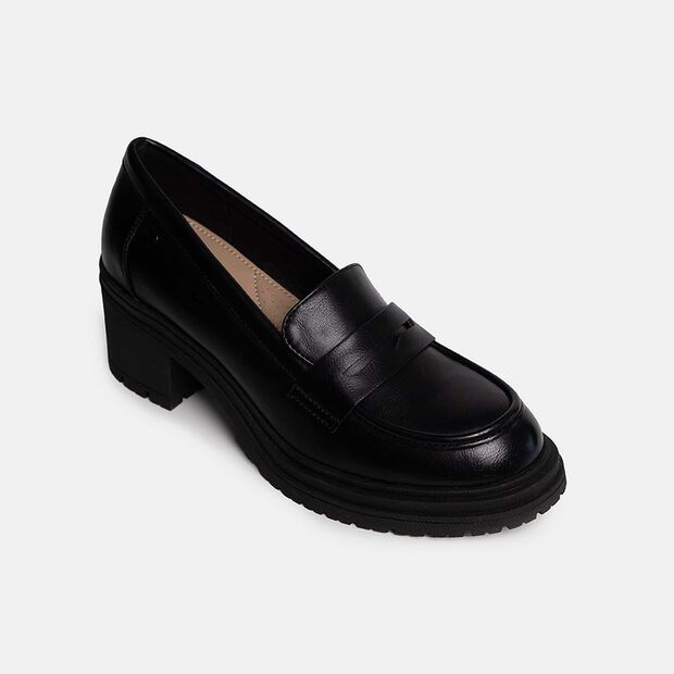 Mocasines Casuales Mujer Bata Comfit, Negro