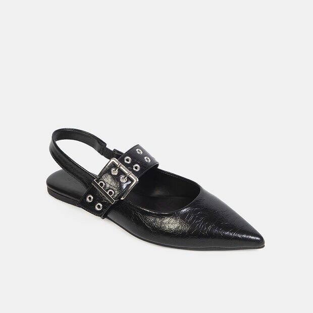 Zapatos Casuales Mujer Bata, Negro