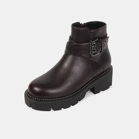 Botas Casuales para Mujer Bata, Burgundy