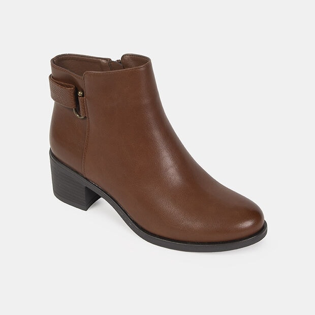 Botines Casuales para Mujer Bata, Chocolate