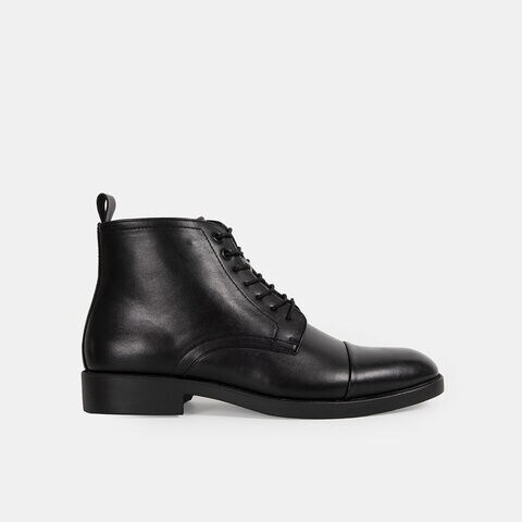 Botines Casuales Hombre Bata, Negro