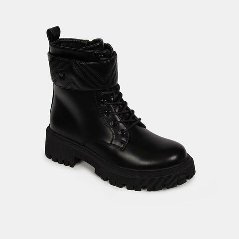 Botines Casuales Mujer Bata, Negro