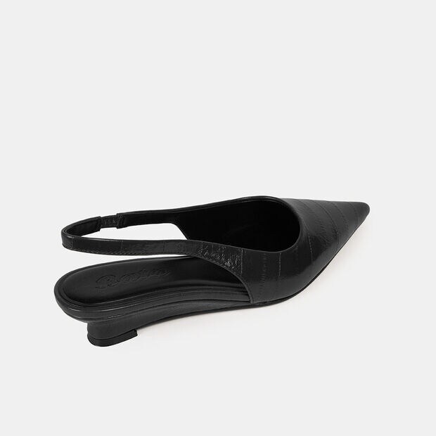 Zapatos De Vestir Mujer Bata, Negro