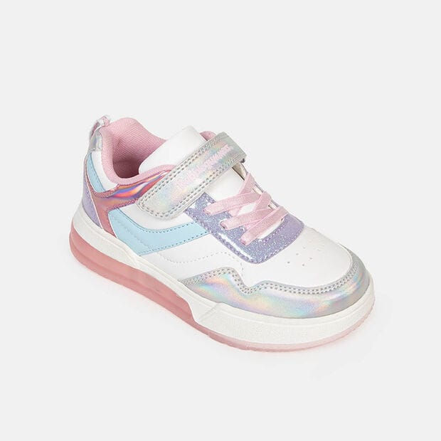 Zapatillas Con Luces Infantil Ni&ntilde;a Bubblegummers , Blanco