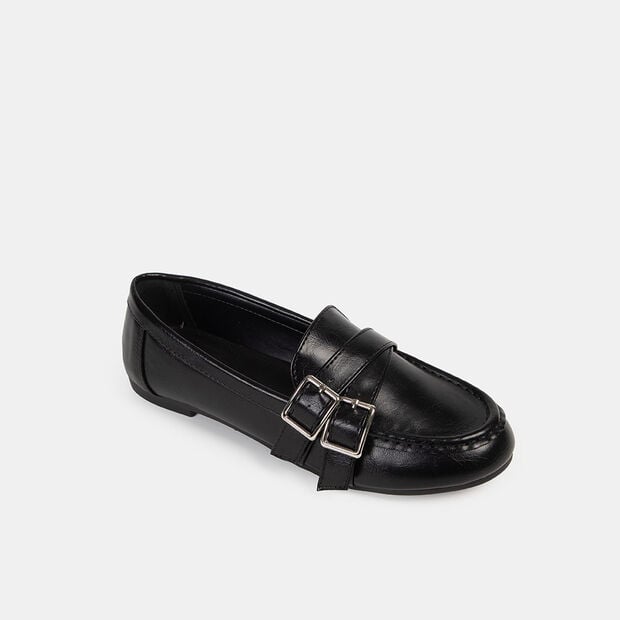 Mocasines Casuales Mujer Bata, Negro