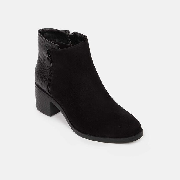 Botines Casuales Mujer Bata, Negro