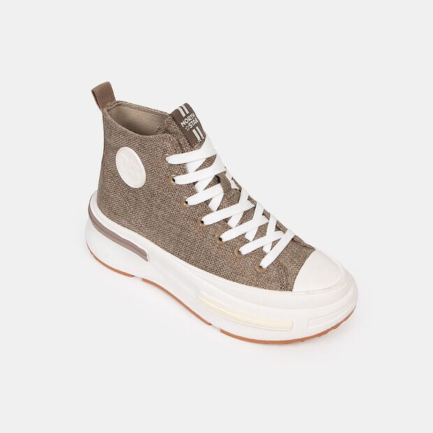 Zapatillas Urbanas Corte Alto Mujer North Star Star Iris, Marr&oacute;n