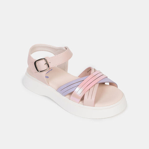 Sandalias Casuales Niña Bubblegummers, Rosado Claro