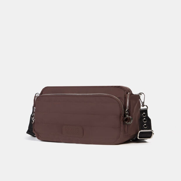 Cartera Crossbody Mujer North Star Vasiliki, Marr&oacute;n
